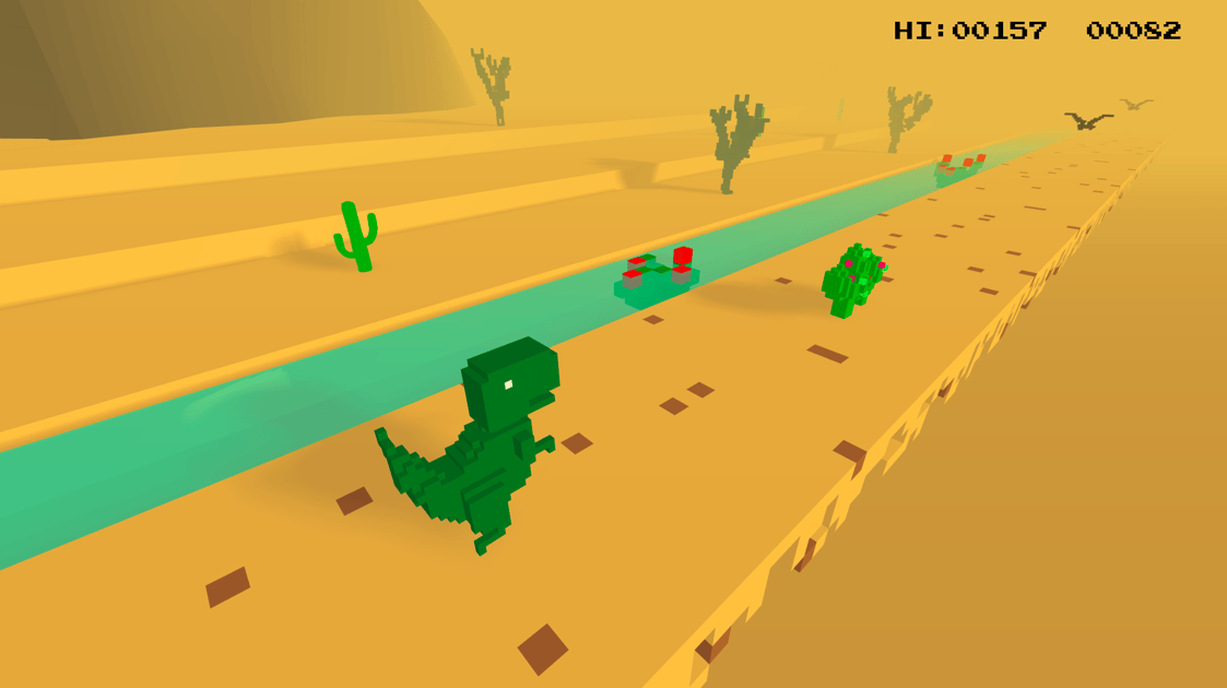 Dino Runner 3D | Play now on basement.fun